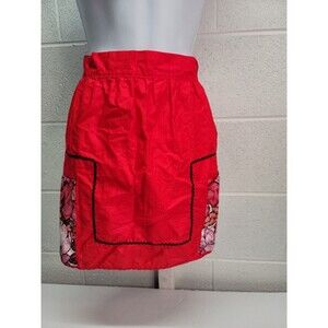 Half Apron Reversable 2 Pockets per Side Handmade Kitchen Hostess Vintage